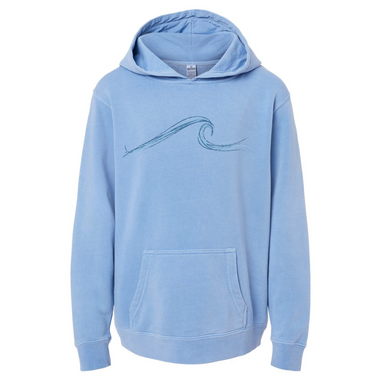 Pigmented Wave Pullover in Blue