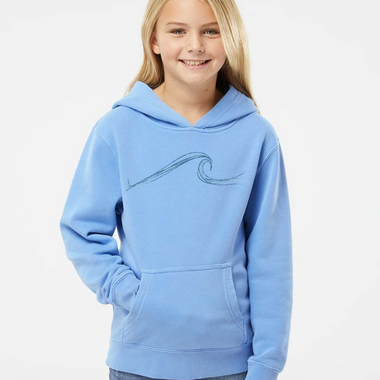 Youth Wave Pullover in Blue