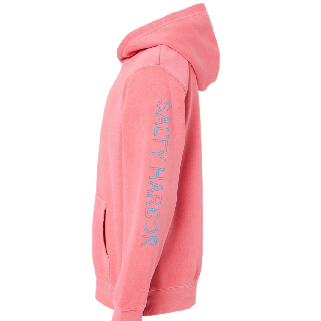 Youth Wave Pullover in Coral