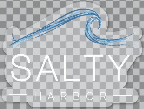 Salty Harbor clear sticker
