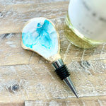 Hand Painted Oyster Bottle Stopper