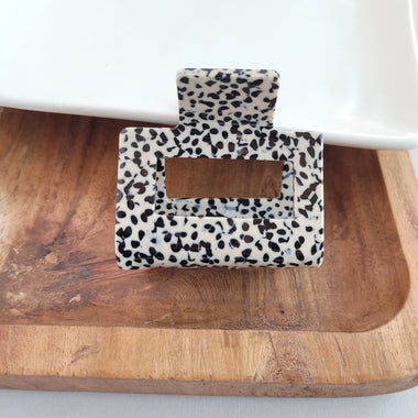 Carly Hair Claw - Black Dot