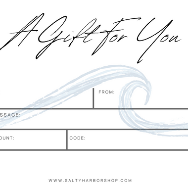Salty Harbor Gift Card