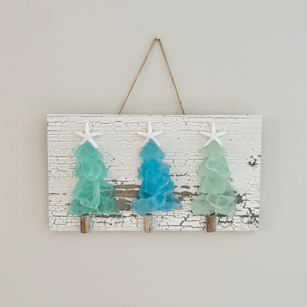 Mini Seaglass Tree Plank
