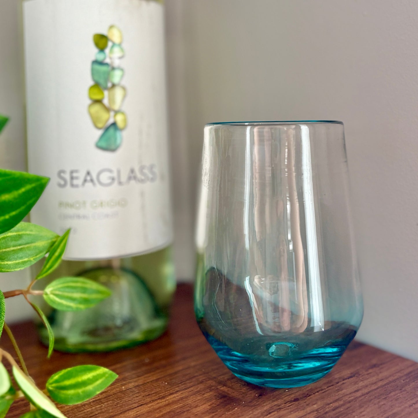 Geo Stemless Wine Glass
