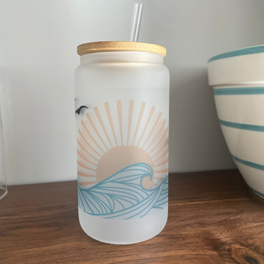 Summer Waves Can Glass