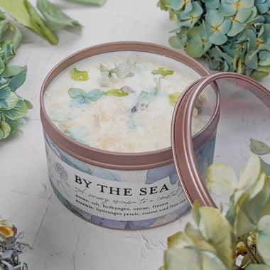 By the Sea- Hydrangea & Sea Salt Candle