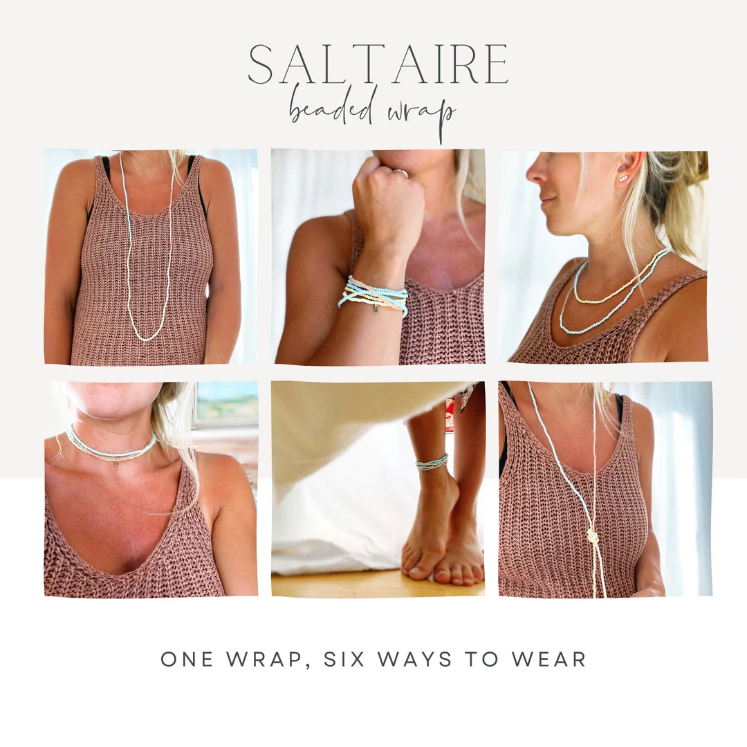 Pearl Sand Saltaire Beaded Wrap