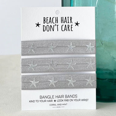 Beach Hair Bangle Band- Silver