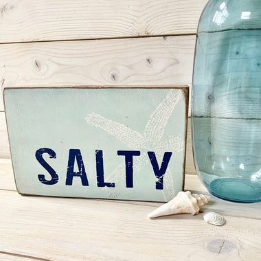 Salty Decorative Wooden Block