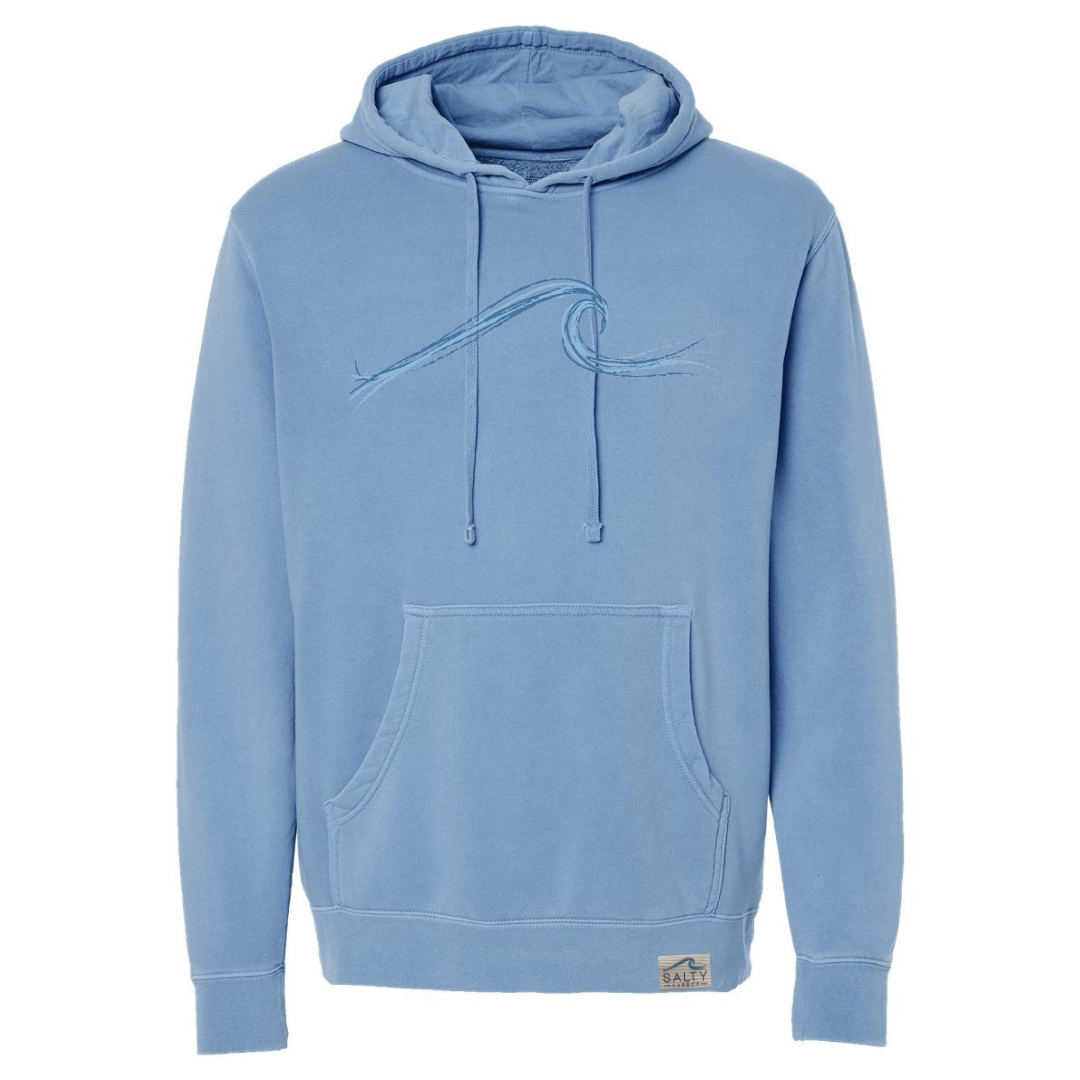 Pigmented Wave Pullover in Blue