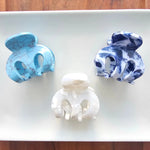 Mini Hair Claw Trio Ocean Waves