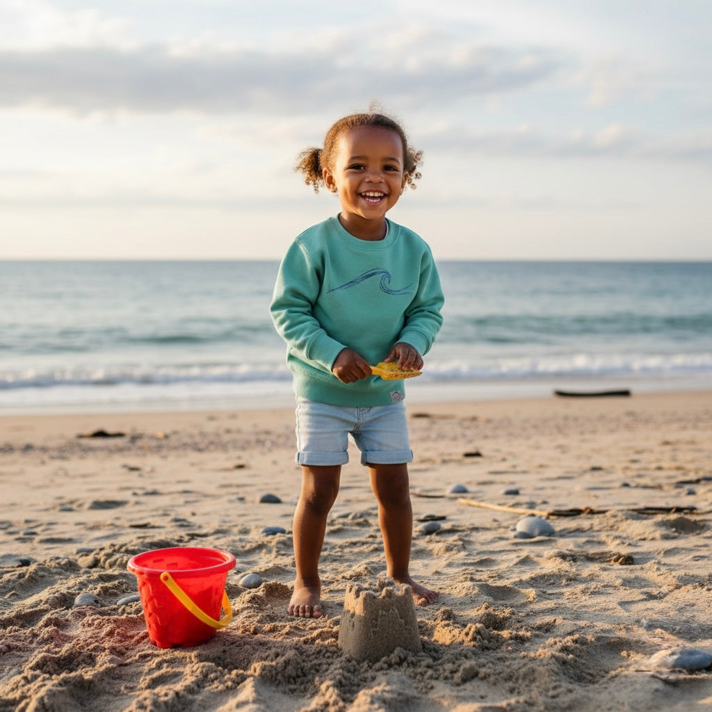 Toddler Wave Crewneck