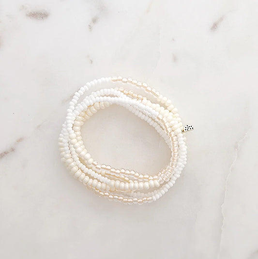 Pearl Sand Saltaire Beaded Wrap
