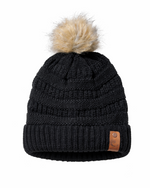 Cable Knit Pom Beanie