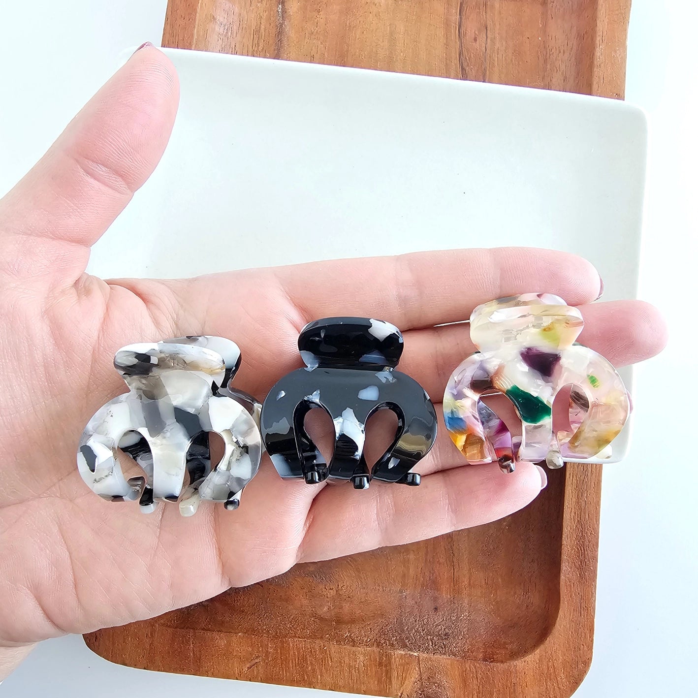 Mini Hair Claw Trio Neutral