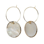 Capiz Circle Earrings