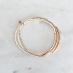 Shimmer & Gold Bangle Bracelets