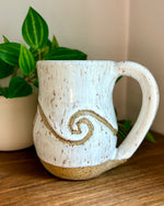 White Wave Ceramic Mug