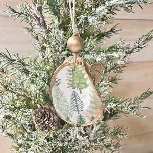 Evergreen Oyster Ornament