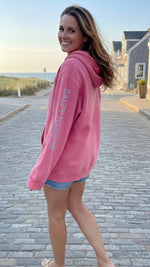Pigmented Wave Pullover in Coral
