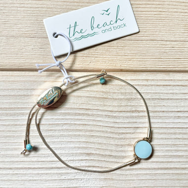 Aqua Dana Point Circle Slider Bracelet