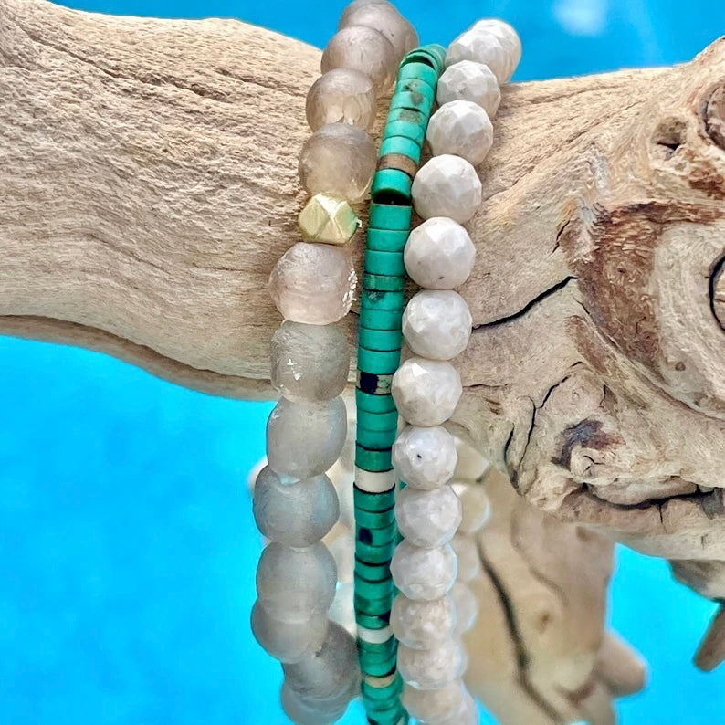 Neutral Mini Sea Glass Stack