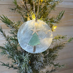 Capiz & Seaglass Tree Ornaments