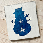 Nautical Snowman Sign