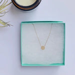Dainty Gold Circle Necklace