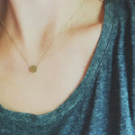 Dainty Gold Circle Necklace