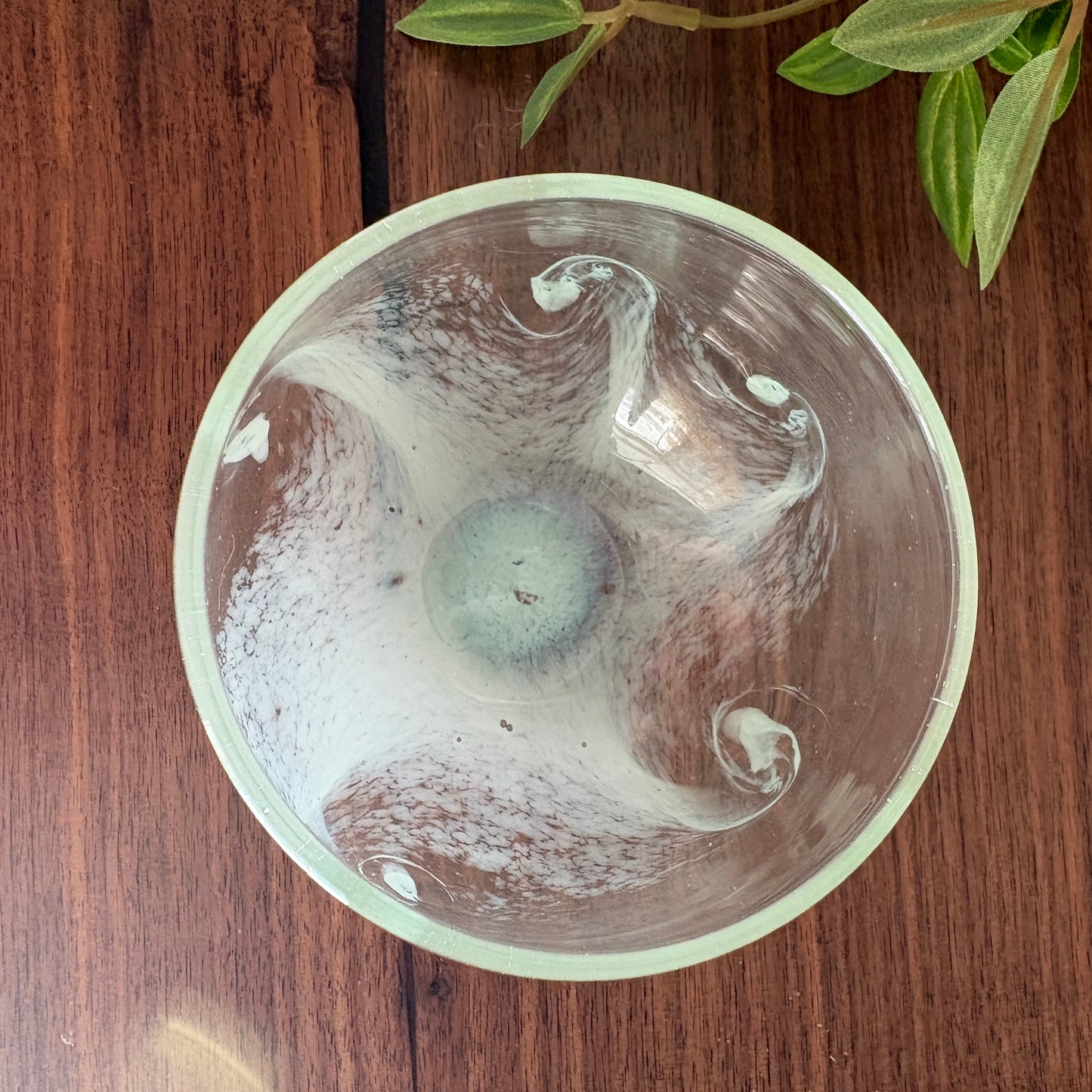 Celadon Wave Stemless Wine Glass