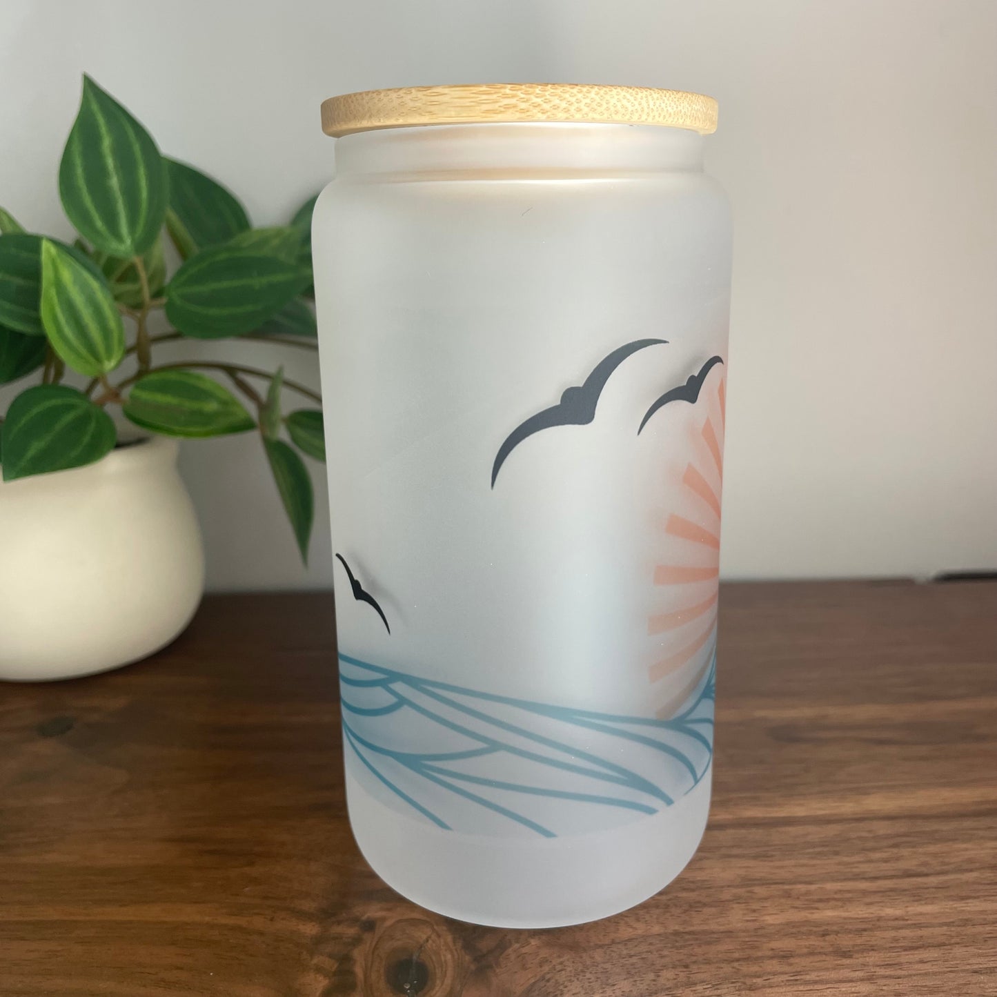 Summer Waves Can Glass