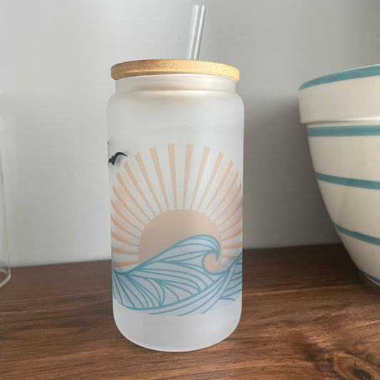 Summer Waves Can Glass