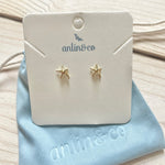 Gold Vermeil Starfish Stud Earrings