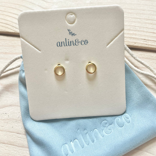Gold Vermeil Open Circle Studs