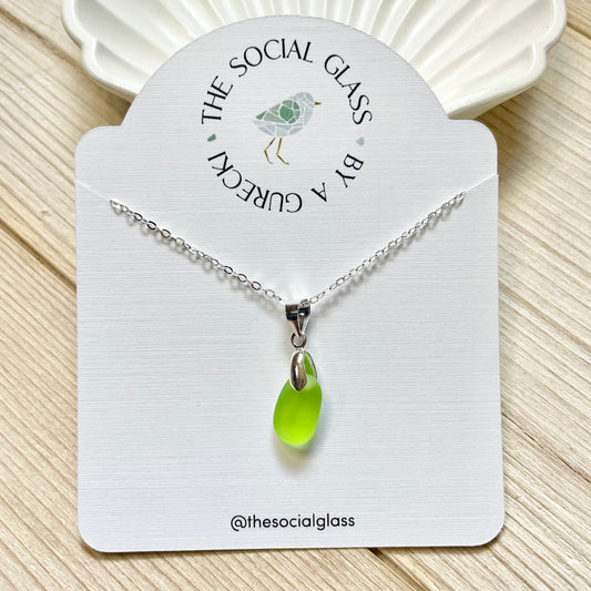 Seafoam Sea Glass Necklace