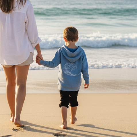 Toddler Shore Hoodie in Blue