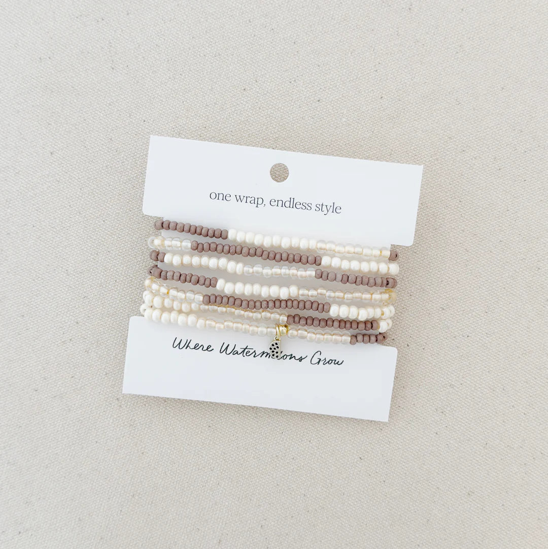 Sand Dune Saltaire Beaded Wrap
