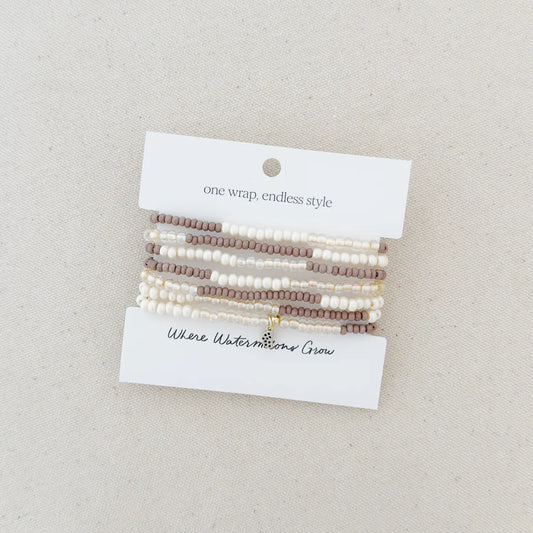 Sand Dune Saltaire Beaded Wrap