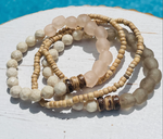 Blush Sea Glass & Coconut Wrap Stack
