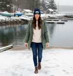 Navy Rib Cuffed Beanie