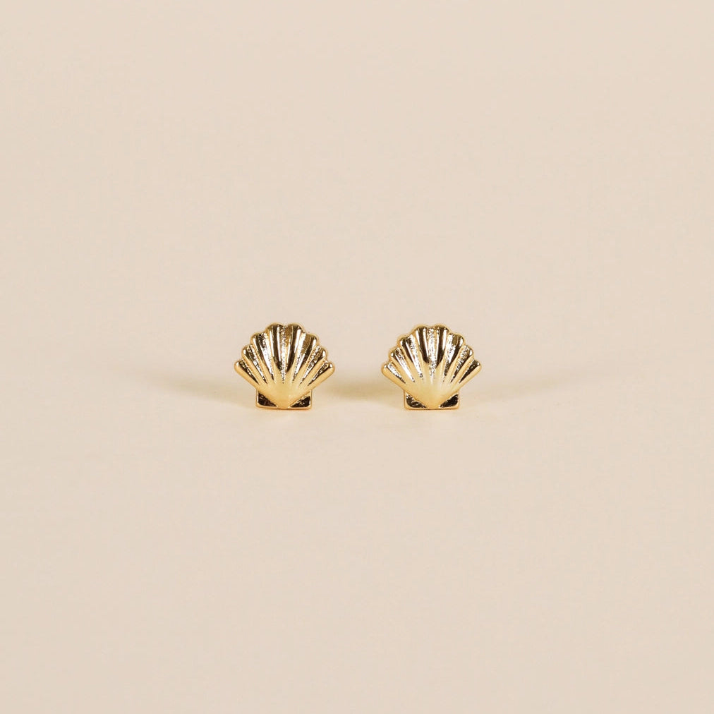 Seashell Gold Earrings