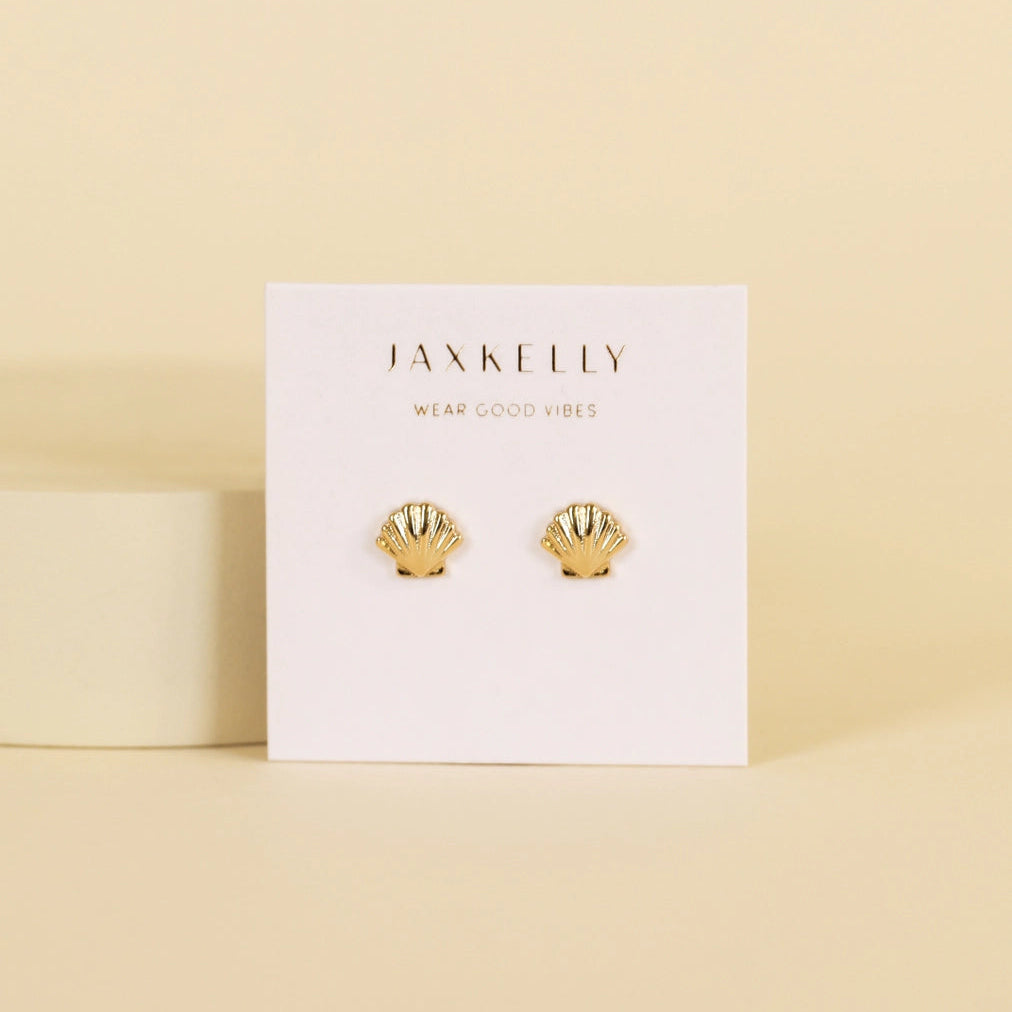 Seashell Gold Earrings