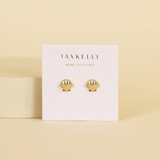 Seashell Gold Earrings