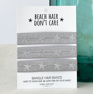 Beach Hair Bangle Band- Silver