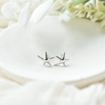 Silver Starfish Stud Earrings