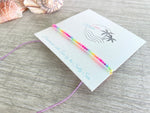 Neon Seed Bead Bracelet/Anklet