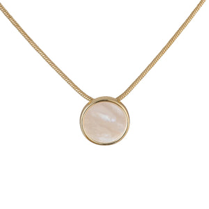 Mother Of Pearl Dana Point Circle Necklace