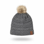 Cable Knit Pom Beanie